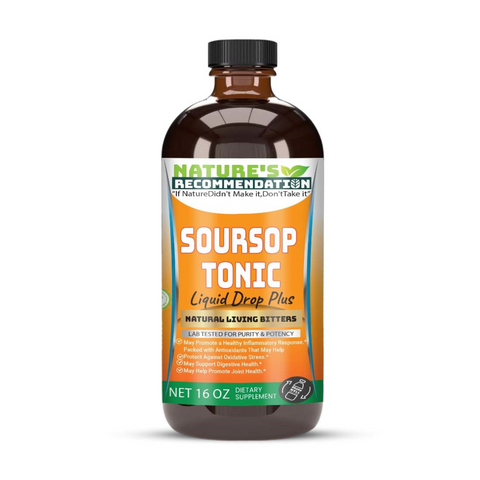 Soursop Regular Immune Support living Bitters 16 oz w/ Alkalazined Spring Water