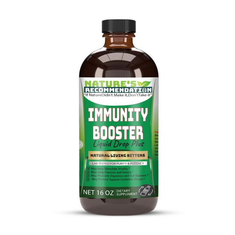 Immunity Booster Natural Living Bitters 16 oz made with alkalized spring water