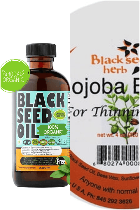 Organic Black Seed Oil and Ginkgo Jojoba Butter Hair Care Bundle